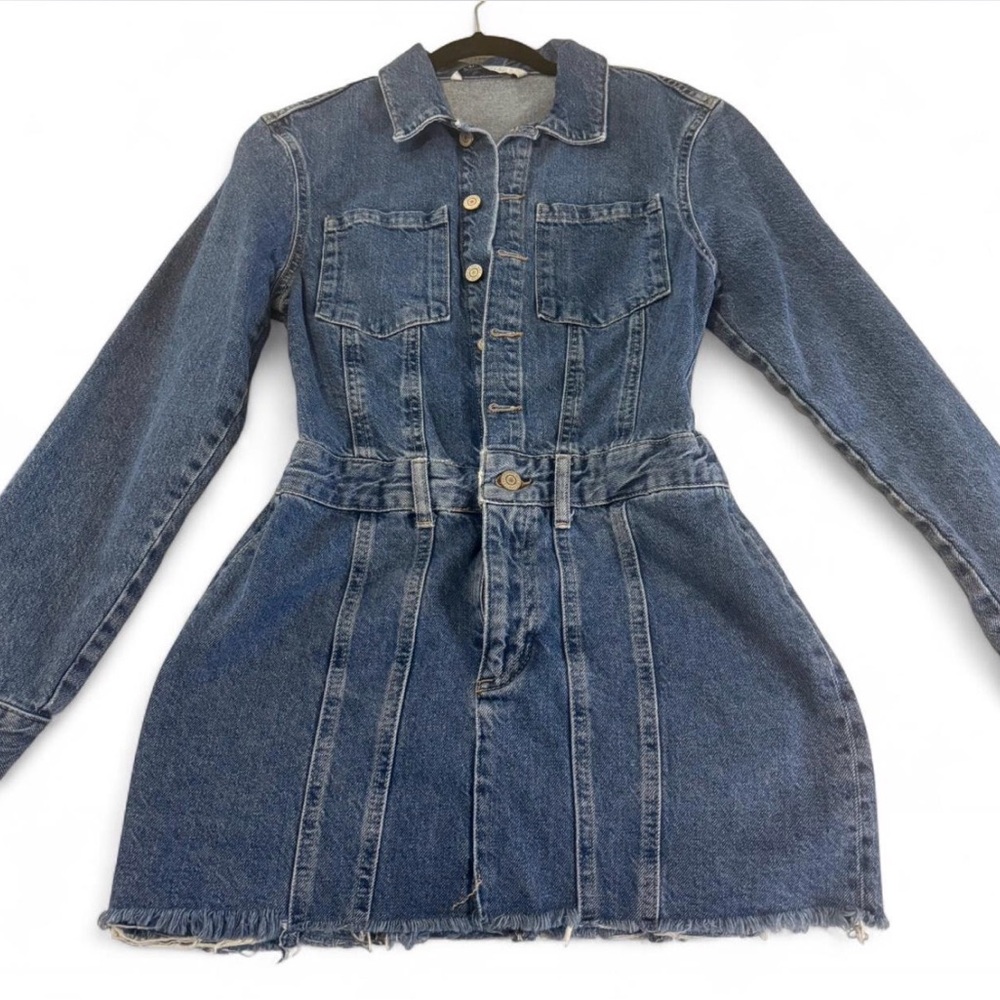 Zara Blue Denim Mini Dress